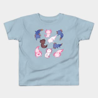 Cute axolotls pack Kids T-Shirt